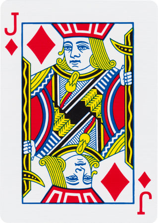 ورق لعب بلوت بايسكل ستاندرد - احمر