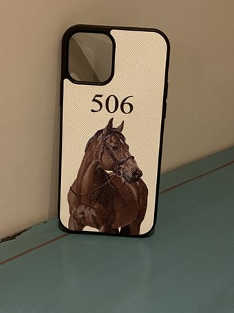 كڤر بطبعة خيل ورقم