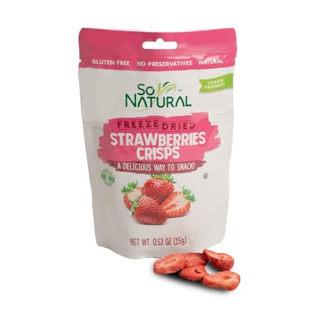 كرتون فراولة مقرمشة 12 كيس 17 جرام