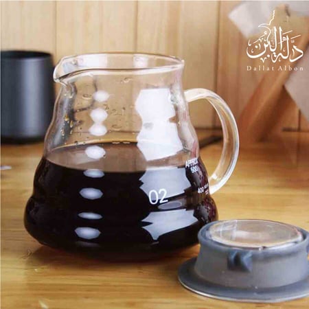 ابريق تقطير قهوة زجاجي 600 مل