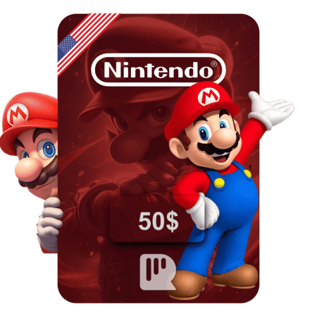 شحن نينتندو 50 دولار أمريكي