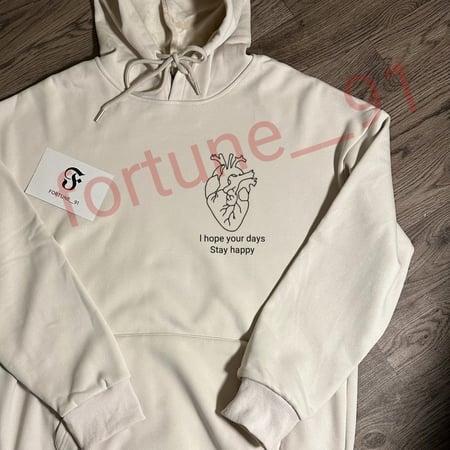 بلوفر شتوي فرو برسمة القلب (اوفر سايز)