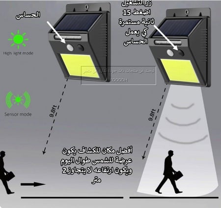 كشاف يعمل على الطاقة الشمسية 48 ليد