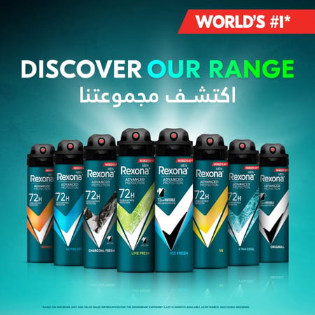 ريكسونا مزيل عرق بخاخ رجالي 150 مل V8-NEW