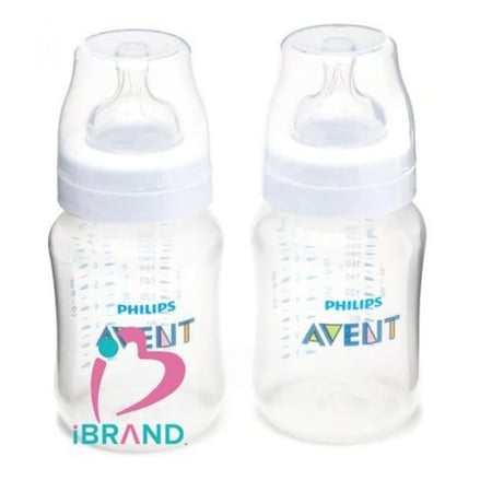 أفنت ناتشورال رضاعة بلاستيك مضادة للمغص 260 مل × 2