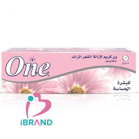 كريم وان لازالة الشعر البشرة الحساسة عرض(50% علي الحبة الثانية ) 2*90جم