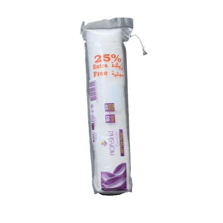 نورسين قطن نقي 80 عبوه دائري