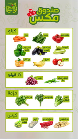 مكونات صندوق مكس توميتو