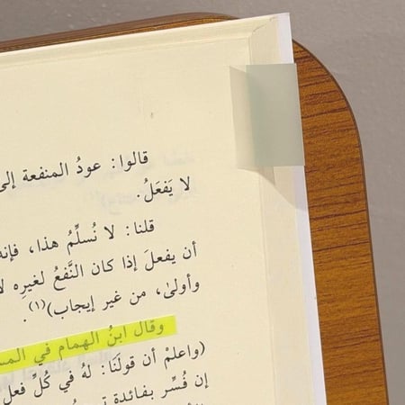 ملاحظات لاصقة شفافة بألوان باستيل