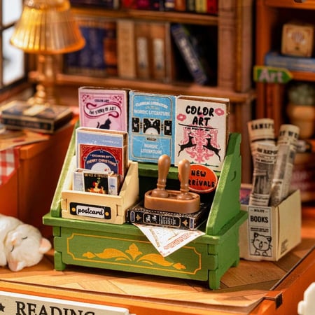 تركيبة متجر الكتب ثلاثي الأبعاد “The Muse Bookshop”