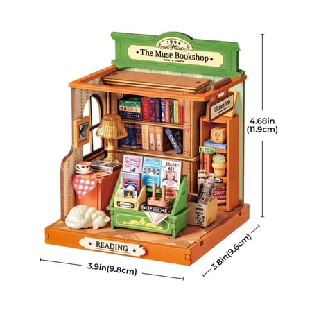 تركيبة متجر الكتب ثلاثي الأبعاد “The Muse Bookshop”