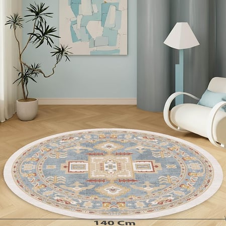 سجادة لون بيج بوهيمية بألوان الباستيل (Pastel Vintage)