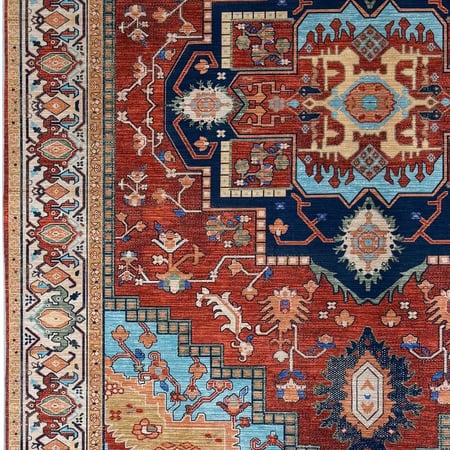 سجادة تراثية بألوان جريئة | نمط هريس سيرابي | مقاس 200X150 سم