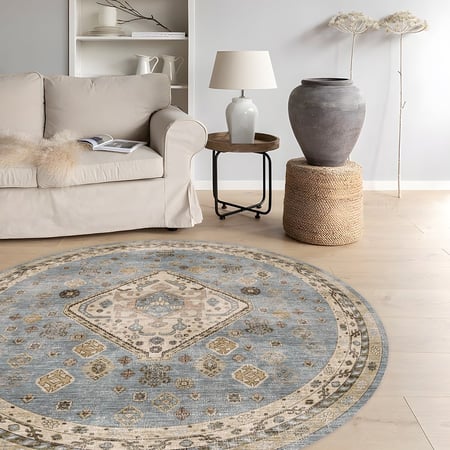 سجاد نيو كلاسيك دائري مقاس 140سم