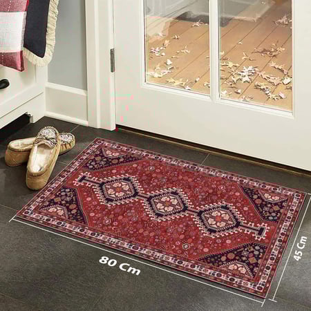 سجادة حمراء تراثية نمط كازاك | مقاسات متعددة