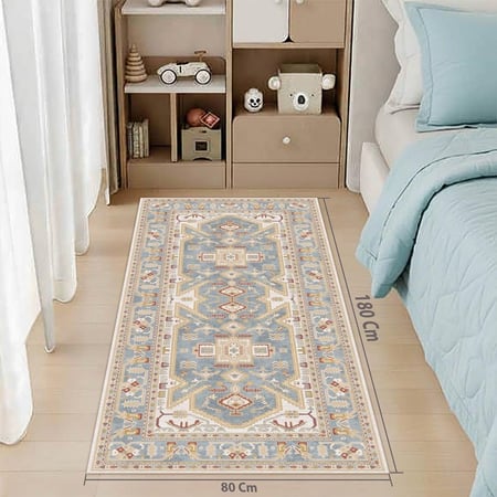 سجادة لون بيج بوهيمية بألوان الباستيل (Pastel Vintage)