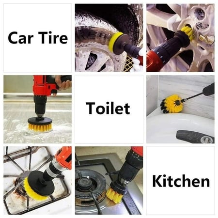 طقم فرش تنظيف دريل 3 قطع