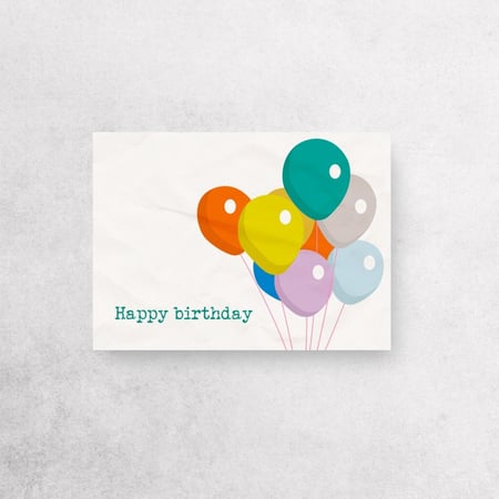 كرت اهداء " Happy birthday"