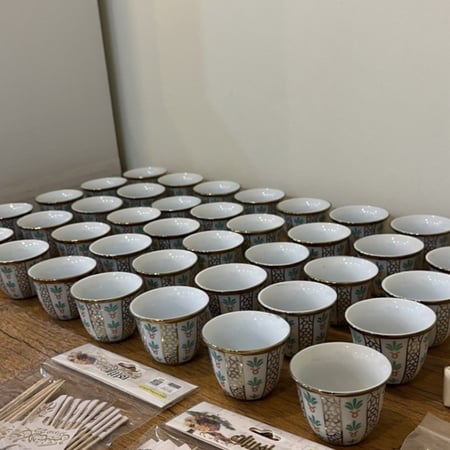 فناجيل فارغه للشمع 5 حبات