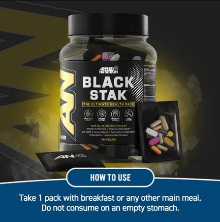 مكمل غذائي Black Stak – دعم الطاقة والعضلات بأفضل نتيجة - سابس