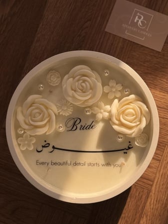 شمعة عقد القران بحجم اصغر