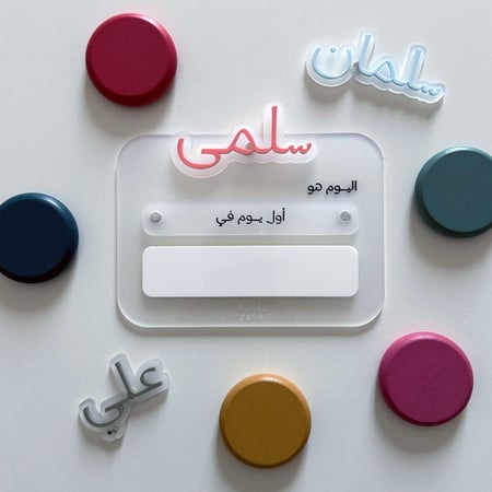 اسم إضافي إلى لوحة المدرسة