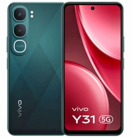 فيفو Y31 ذاكرة 256جيجابايت و ذاكرة رام 12جيجابايت يدعم تقنية 5G