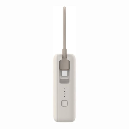باور بنك شاومي بمنفذ USB ومنفذ USB-C وسلك مدمج USB-C بسعة 10000 مللي أمبير وبقوة 33 واط - بيج