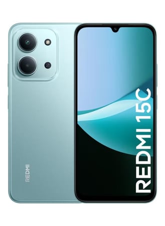 شاومي ريدمي 15C ذاكرة داخلية 128 جيجابايت وذاكرة رام 4+4 جيجابايت 4G