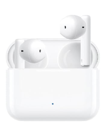 هونور تشويس إيربادز X لاسلكية مزودة ببلوتوث مع علبة شحن أبيض ثلجي