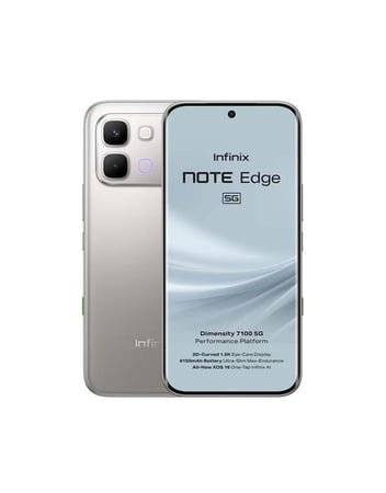 انفينيكس نوت ايدج ذاكرة داخلية 256 جيجابايت وذاكرة رام 8+8 جيجابايت يدعم تقنية 5G