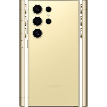 سامسونج جالكسي S24 الترا ذاكرة داخلية 256 جيجابايت وذاكرة رام 12 جيجابايت يدعم تقنية 5G لون اصفر تيتانيوم