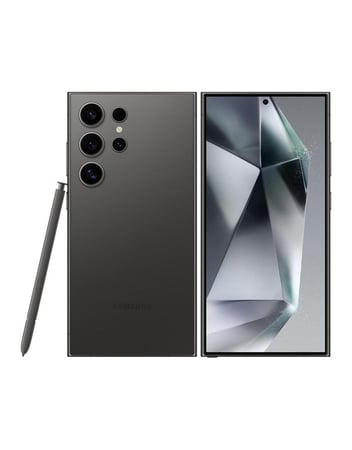 سامسونج جالكسي S24 الترا ذاكرة داخلية 256 جيجابايت وذاكرة رام 12 جيجابايت يدعم تقنية 5G لون اسود تيتانيوم