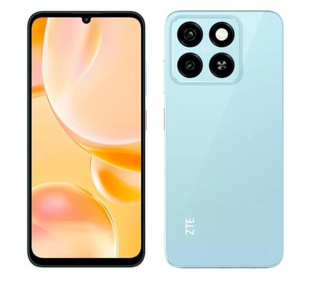 زد تي اي Blade A55 ذاكرة داخلية 128 جيجابايت وذاكرة رام 4+8 جيجابايت يدعم تقنية 4G