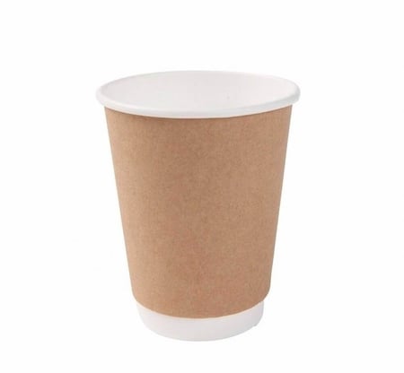 كوب ورق بني صحاري للقهوة