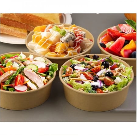 زبدية ورق بني كرافت  بدون غطاء -16أنز /العدد 25 حبة