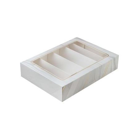 علب ورقية بنافذة