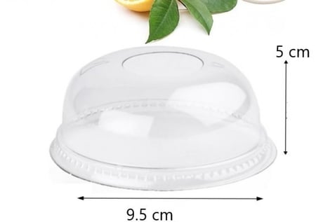 غطاء بلاستيك قبة لكاسات الايسكريم