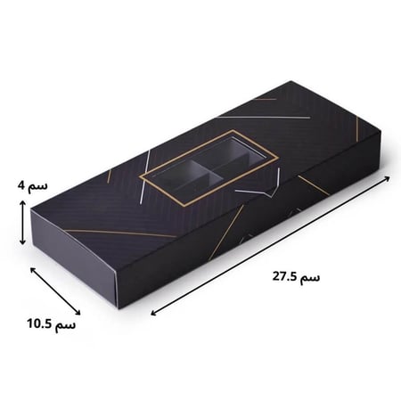 علب ورقية مستطيلة فاخرة للشكولاتة والحلويات بنافذة شفافة -12 قسم /العدد 6