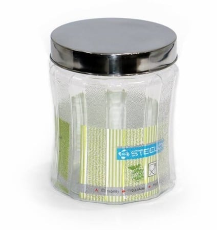 علب بلاستيك بغطاء استيل -سعة 80 مل / العدد 3 علب