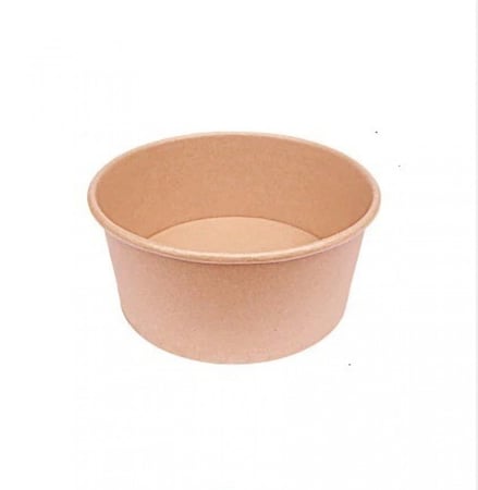 زبدية ورق كرافت بني بدون غطاء -10أنز//العدد 50 حبة