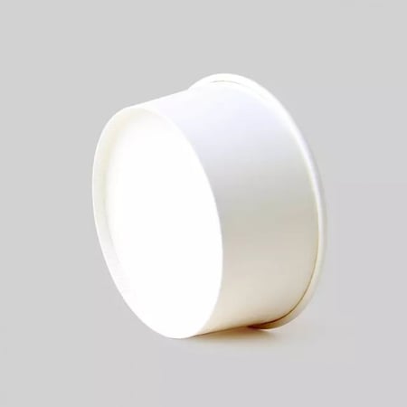 زبدية ورق أبيض بدون غطاء -32أنز/ العدد 25 حبة