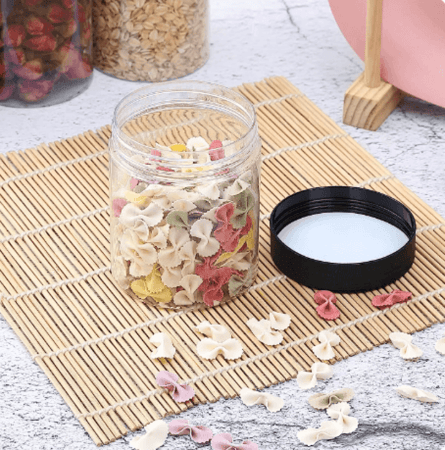 علب بهارات بغطاء اسو د 350 مل