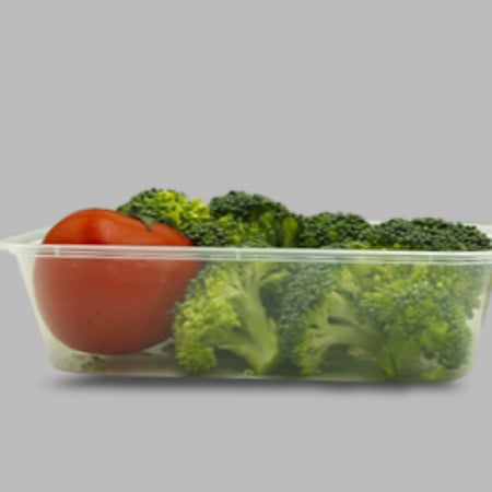علب بلاستيك بغطاء للميكرويف