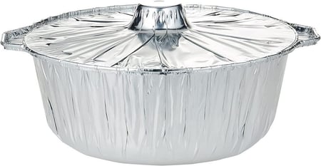 قدر المنيوم كبير بغطاء - 3200 مل / العدد 10 قدر