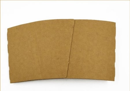 حزام وواقي حراري بني للأكواب الورقية  - 12/16 أنز / العدد 100 حزام