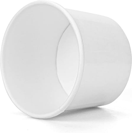 كوب ورق ابيض للأيس كريم 6أنز - العدد 50 كوب