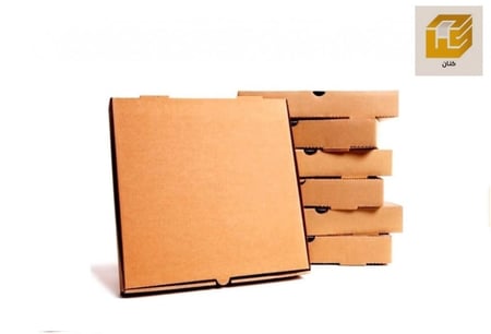 مجموعة 50 كرتون بيتزا كرافت بني حجم وسط