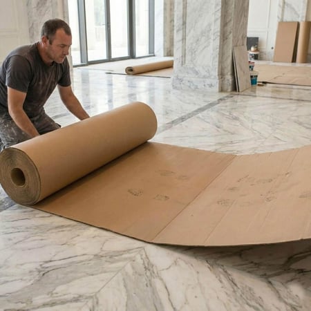 رول كرتون بني مموج للتغليف وزن 25 كيلو , عرض 2 متر