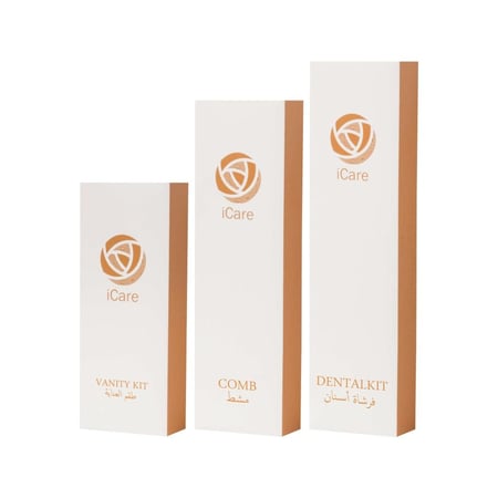 طقم عناية ( شامبو + جل استحمام + صابون + طقم فرشاة ومعجون + مشط + طقم تجميل )